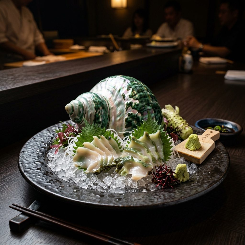 「夜光貝のバターソテー」海の宝石を贅沢に